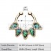 Golden Opal Quinary Spear Fake Septum Clip-On Ring