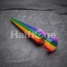 Rainbow Stripe UV Solid Acrylic Fake Taper 