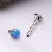 Opal Ball Prong Top Steel Internally Threaded Labret