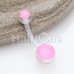 Glow in the Dark Bio Flexible Shaft Acrylic Ball Belly Button Ring