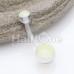 Glow in the Dark Bio Flexible Shaft Acrylic Ball Belly Button Ring