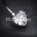 Classic Cubic Zirconia Heart Prong Sparkle Belly Button Ring Classic Cubic Zirconia Heart Prong Sparkle Belly Button Ring