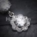 Dazzling Cubic Zirconia  Flower Belly Button Ring
