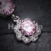 Dazzling Cubic Zirconia  Flower Belly Button Ring