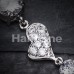 Tilted Gemed Heart Cubic Zirconia Belly Button Ring