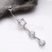 Classic Gem Drop Cubic Zirconia Belly Button Ring