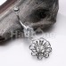 Flower Dangle Cubic Zirconia Belly Button Ring