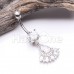 Crown Jewels Cubic Zirconia Belly Button Ring