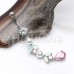 Pastel Pearl Leaf Drop Bling Belly Button Ring
