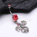 Balerion Jeweled Eye Dragon Belly Button Ring