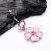 Sakura Heart Petal Belly Button Ring