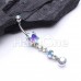 Cascasde Gems Dropping Galore Belly Button Ring