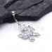 Extravagant Butterfly Glam Belly Button Ring