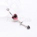 Heart & Dagger Crazy in Love Belly Button Ring