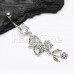 Romantic Vines Butterlfy Flowers Belly Button Ring Romantic Vines Butterlfy Flowers Belly Button Ring