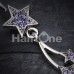Sparkle Shooting Stars Belly Button Ring