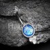 Crop Circles Opal Belly Button Ring