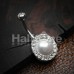 Royal Supreme Jewelled Pearl Belly Button Ring