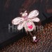 Rose Gold Vintage Soaring Dragonfly Drop Top Down Reversible Belly Button Ring