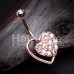 Rose Gold Piece of my Heart Belly Button Ring