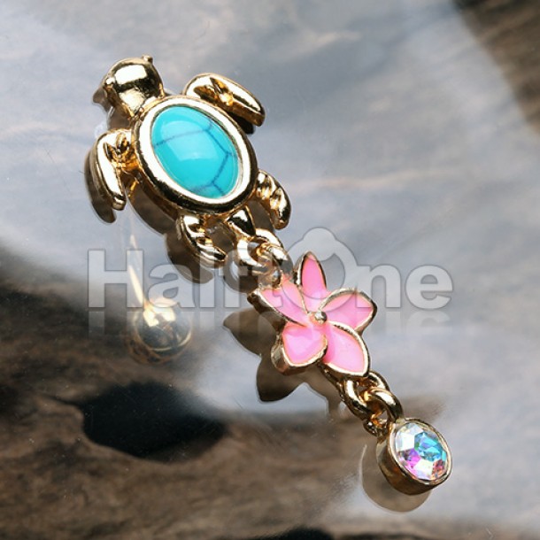 Sea turtle store belly button ring