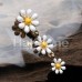 Golden Reversible One Daisy at a Time Belly Button Ring
