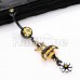 Buzz Off Bumble Bee Gem Belly Button Ring