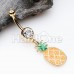 Golden Summer Pineapple Belly Button Ring