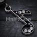 Eighth Music Note Sparkle Belly Button Ring