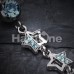 Triple Sparkling Star Belly Button Ring