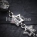 Triple Sparkling Star Belly Button Ring