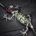Moving Gecko Lizard Sparkle Belly Button Ring
