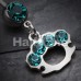 Sparkling Brass Knuckle Belly Button Ring