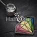 Prism Rainbow Diamond Belly Button Ring