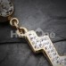 Golden Lightning Bolt Belly Button Ring Golden Lightning Bolt Belly Button Ring