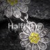 Daisy Glam Multi-Gem Reverse Belly Button Ring