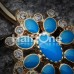 Golden Roesia Ornate Multi-Gem Belly Button Ring