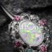Grand Florid Opal Sparkle Belly Button Ring