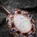 Rose Gold Florid Opal Sparkle Belly Button Ring