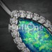 Opal Diamante Belly Button Ring
