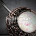 Vintage Boho Filigree Moon Opal Belly Button Ring