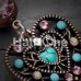 Vintage Boho Filigree Turquoise Heart Belly Button Ring