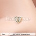 Golden Antique Heart Lock Nose Stud Ring