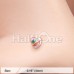 Rose Gold Power of Love Rainbow Heart Nose Stud Ring