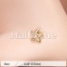 Golden Wish upon a Starfish Nose Stud Ring
