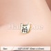 Golden Kitty Cat Face Nose Stud Ring