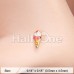Golden Summertime Sadness Ice Cream Cone L-Shape Nose Ring