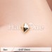 Golden Pyramid L-Shape Nose Ring