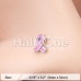 Breast Cancer Awareness Pink Ribbon Nose Stud Ring