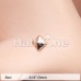 Rose Gold Pyramid L-Shape Nose Ring